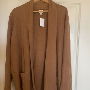 J. Crew Tan Knit Cardigan